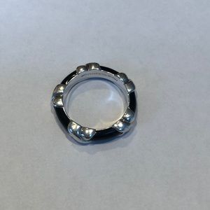 Tiffany Co. Black and Silver Ring